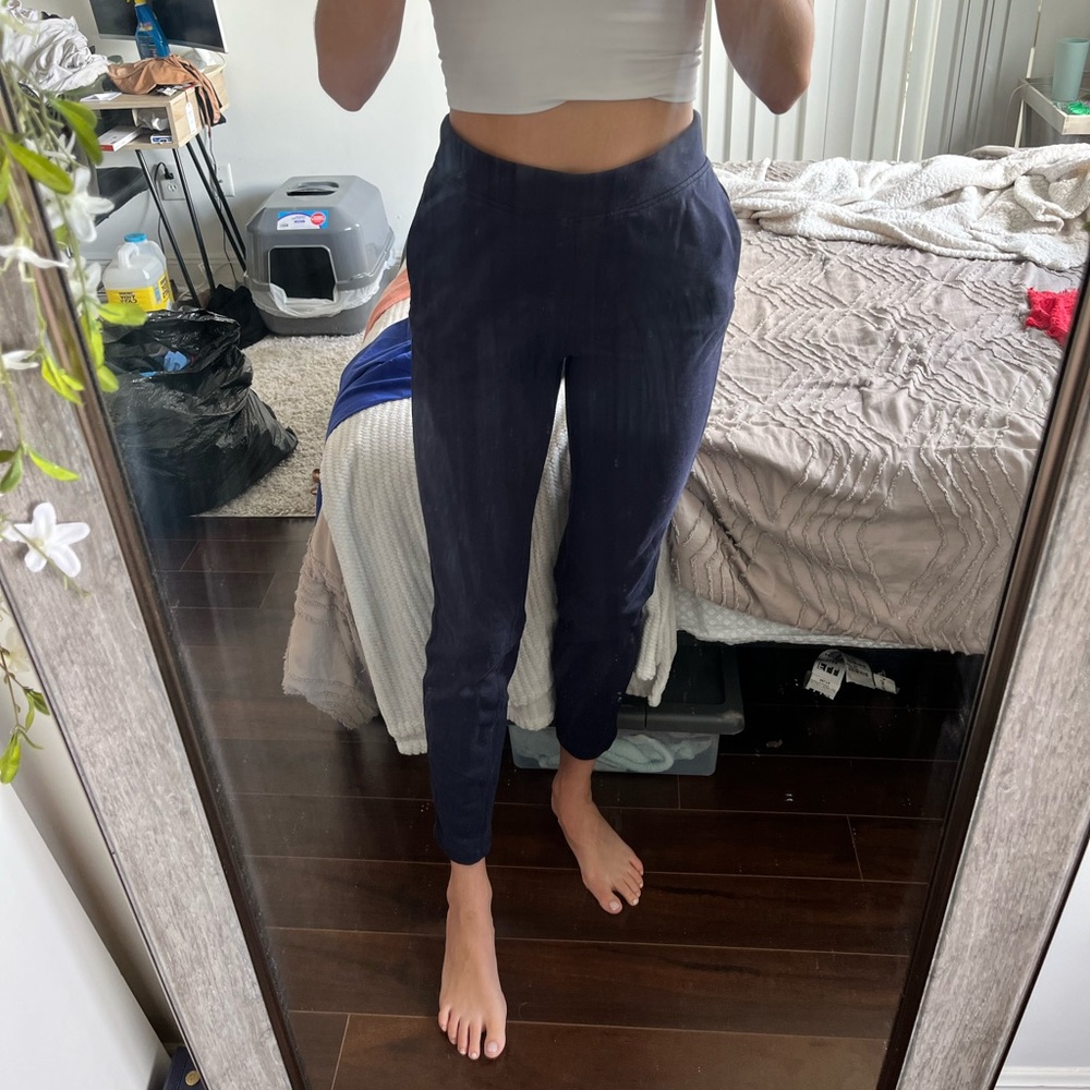 Navy lululemon sweat pants
